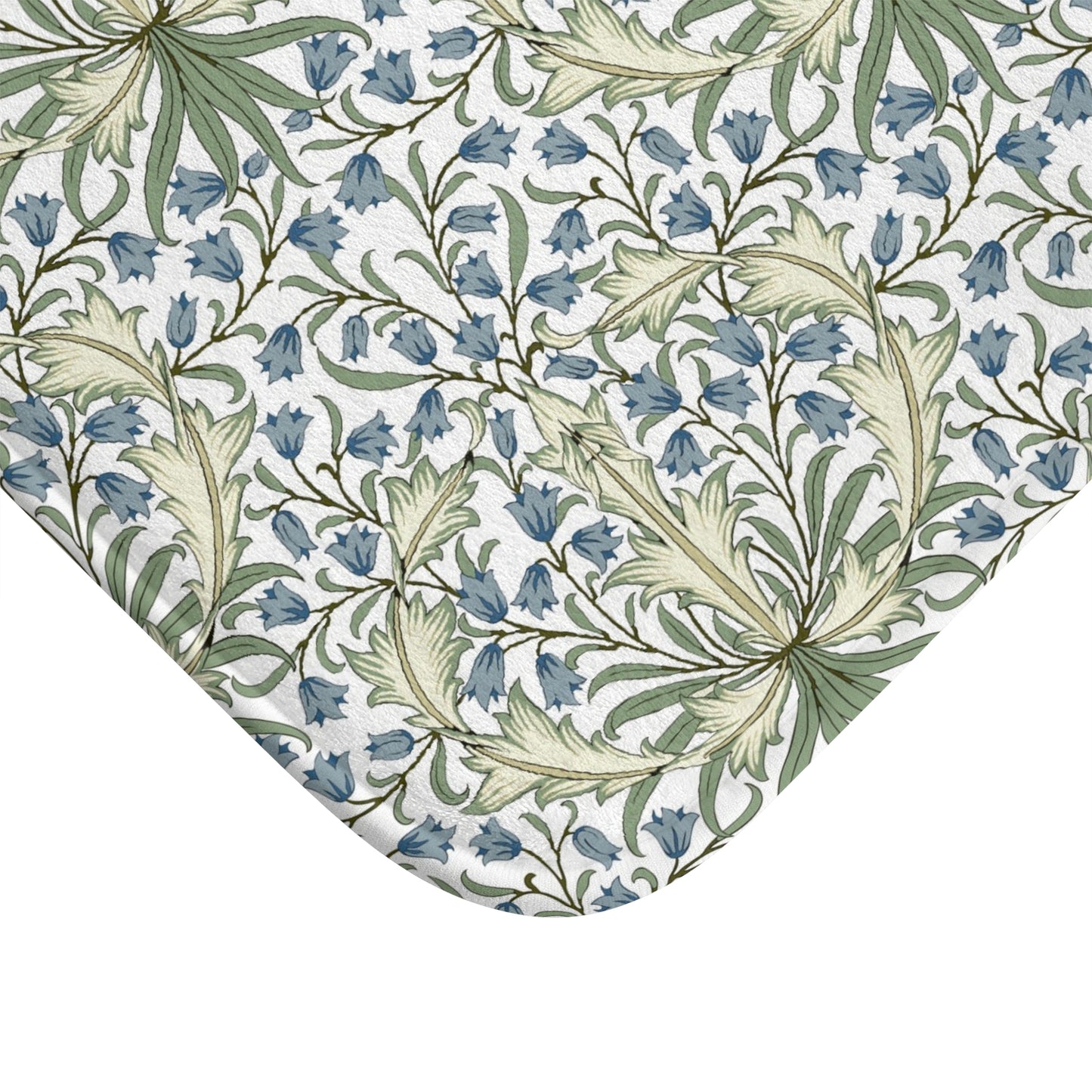 William Morris Bath Mat Bluebell II Blue Green