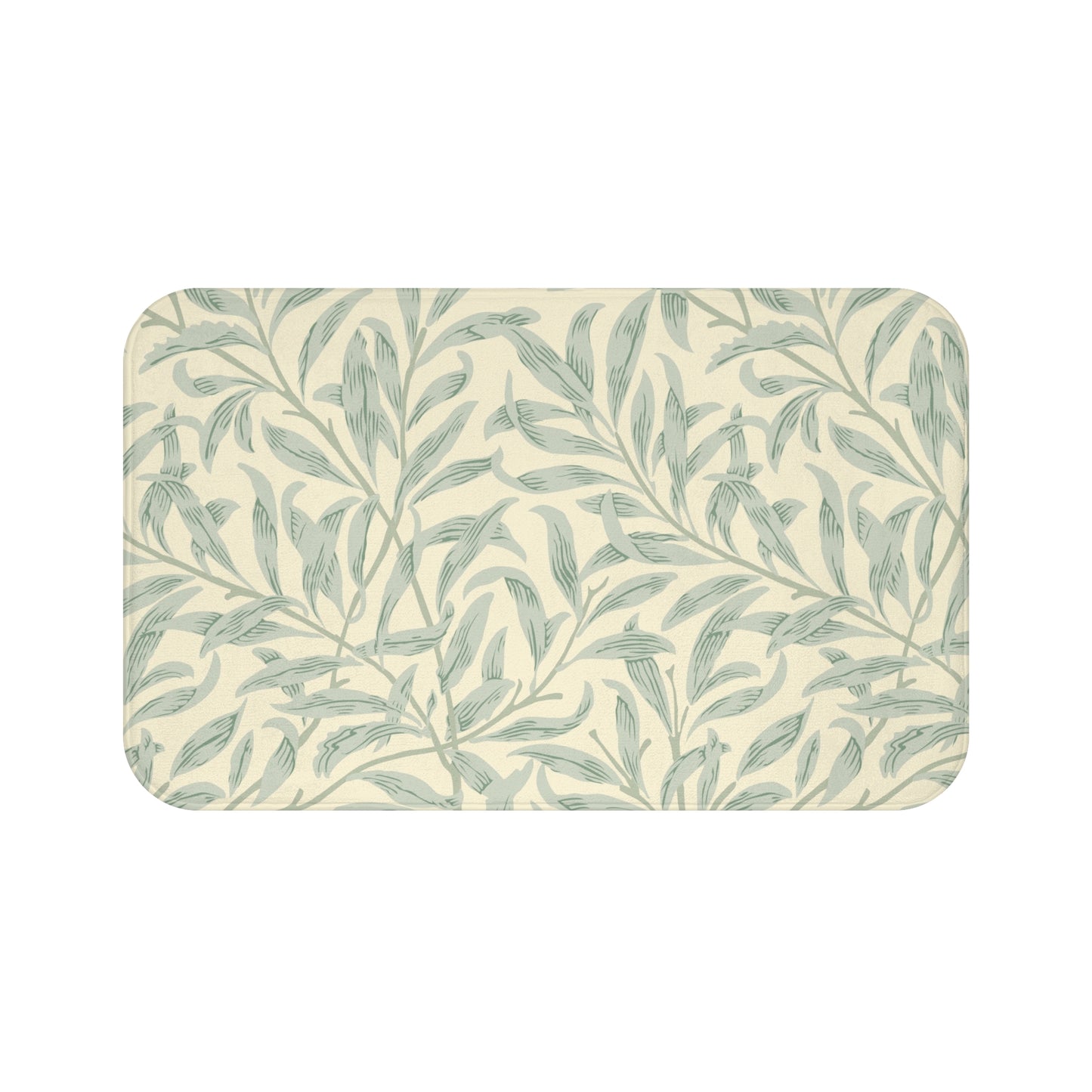 William Morris Bath Mat Willow Bough Lemon Sage