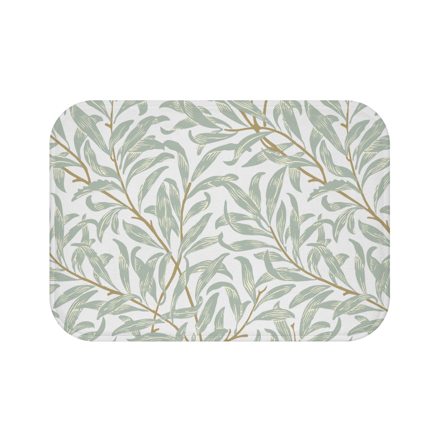 William Morris Bath Mat Willow Bough Blue Green