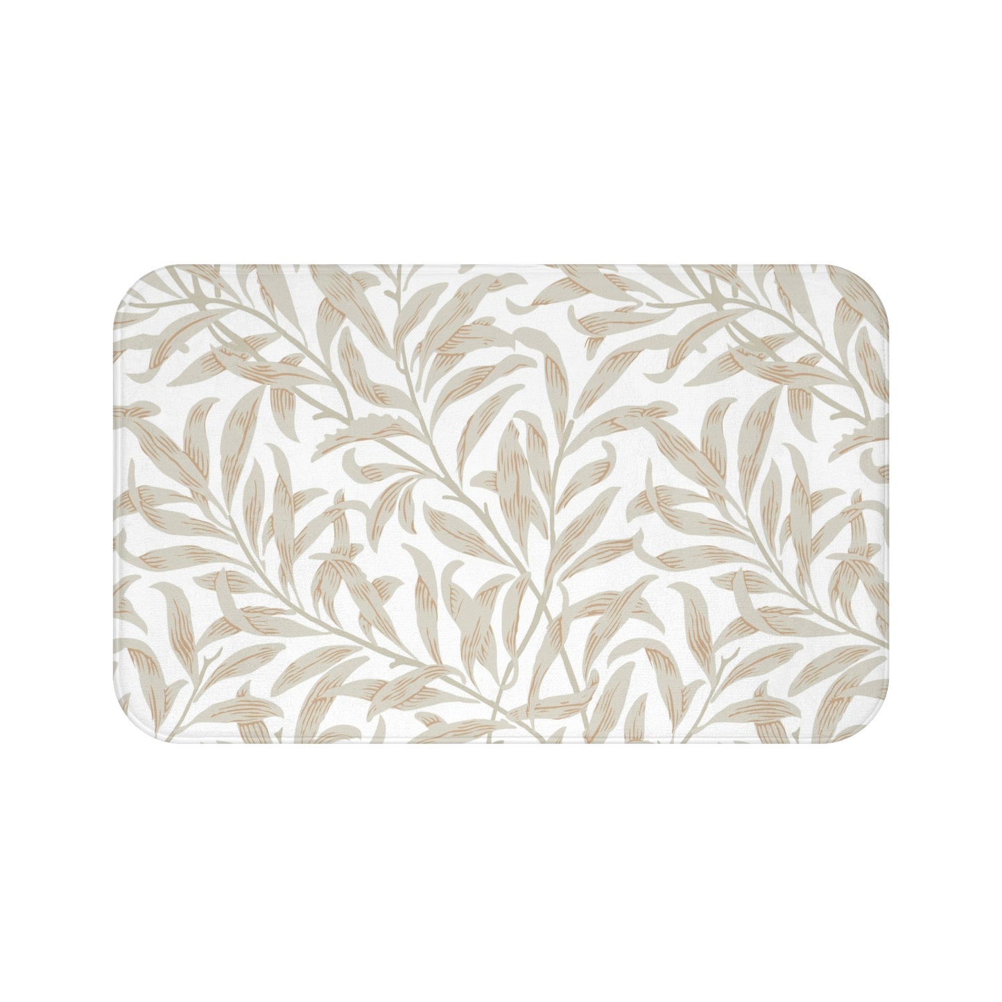 William Morris Bath Mat Willow Bough Beige