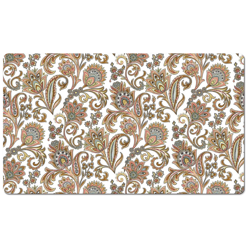 Madurai Chintz Desk Mat Rose Gold Pink Floral