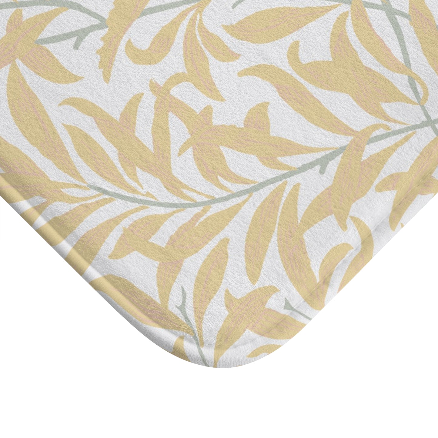 William Morris Bath Mat Willow Bough Sunshine Yellow