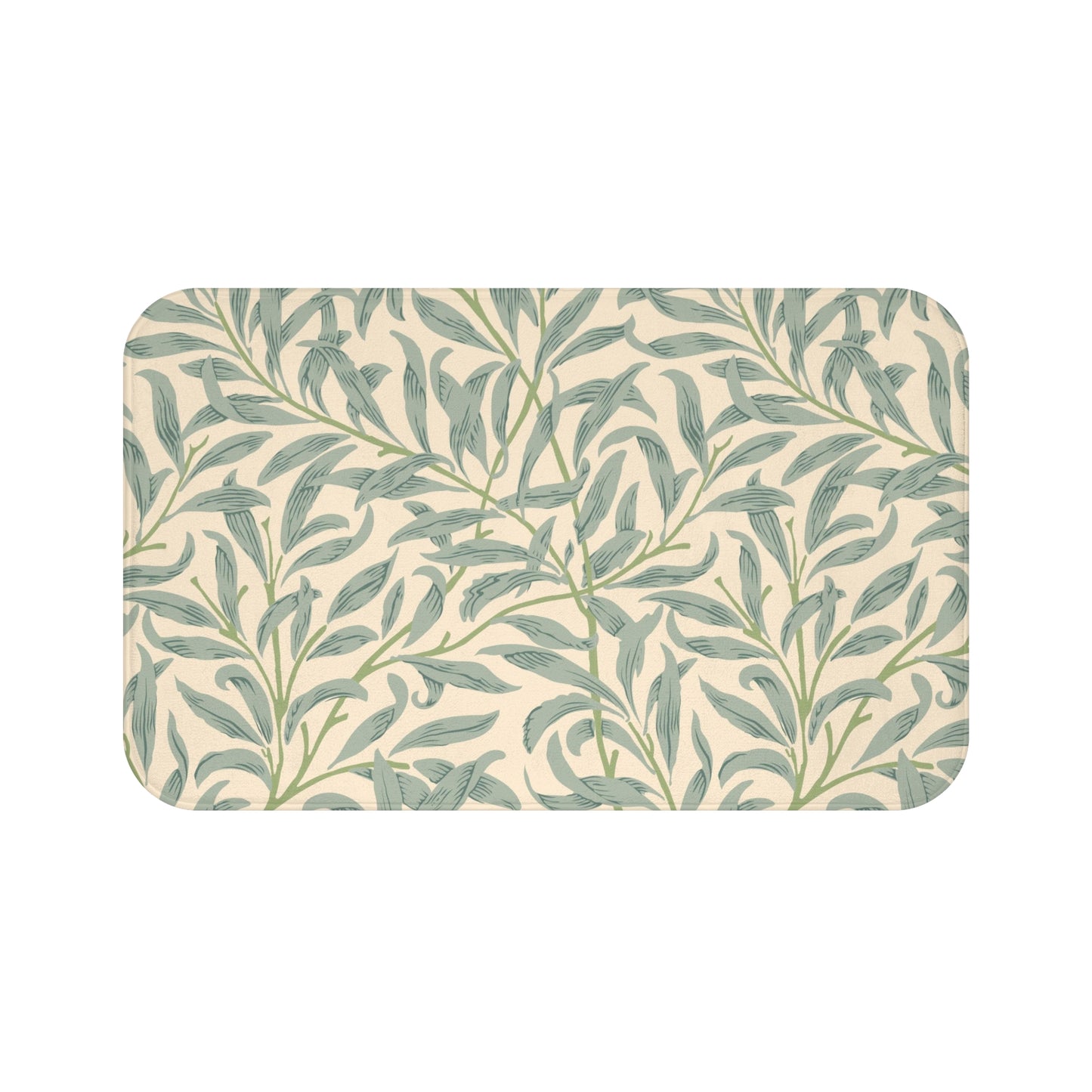 William Morris Bath Mat Willow Bough Sage Green