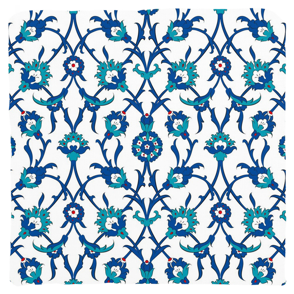 Amira Ottoman Cotton Pillows Blue Green