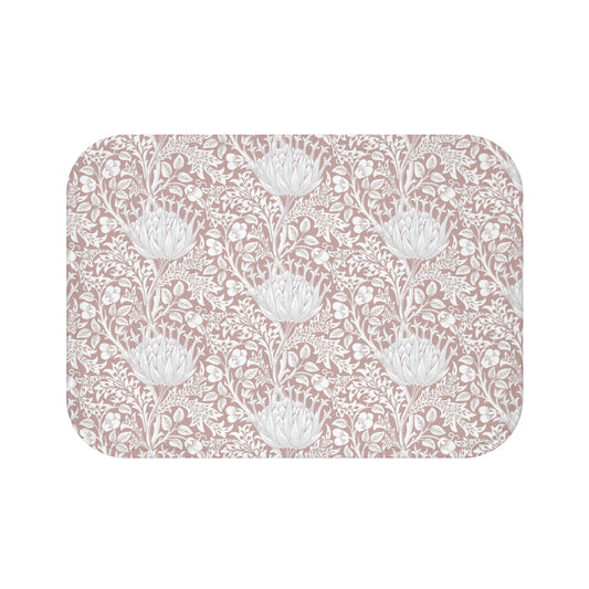 William Morris Bath Mat Artichoke Pink