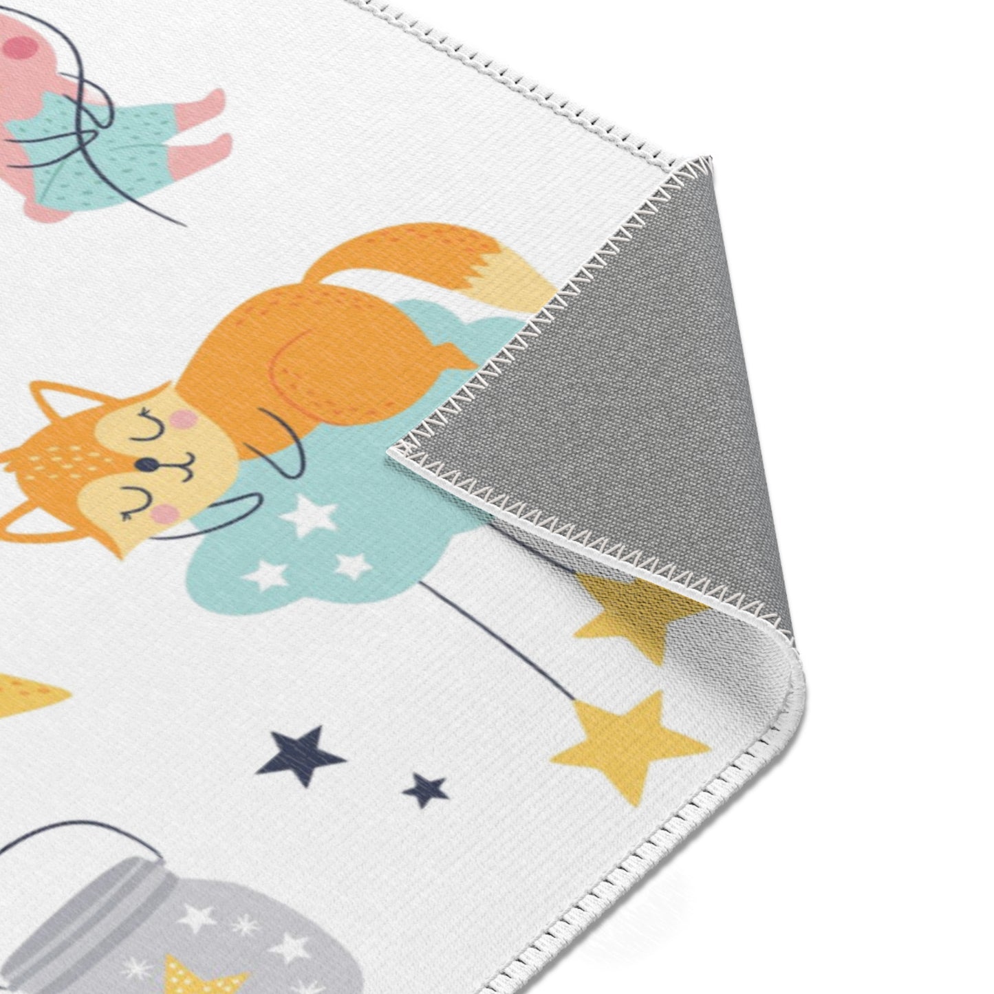 Sleepy Bedtime Animals Nursery Rug Play Mat