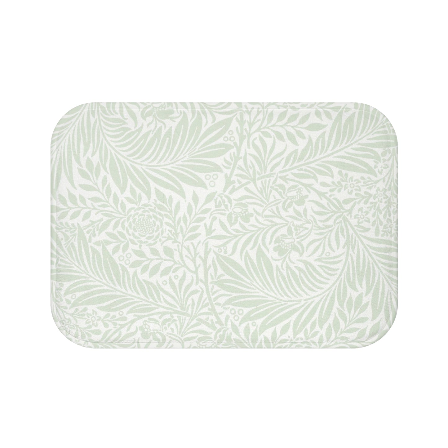 William Morris Bath Mat Larkspur Mint Aqua
