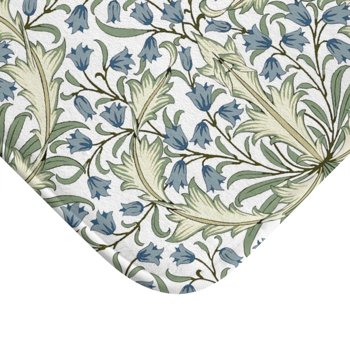 William Morris Bath Mat Bluebell II Blue Green