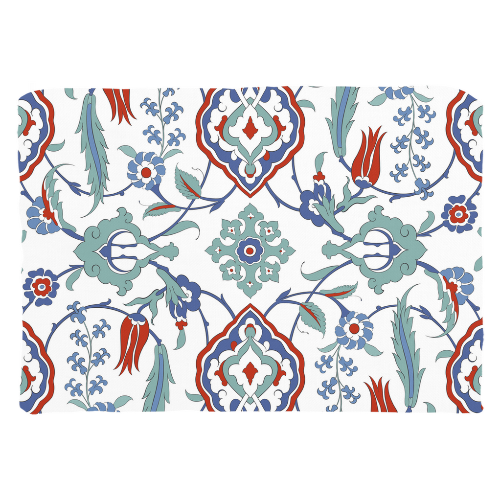 Sara Ottoman Cotton Pillows Blue Mint Red