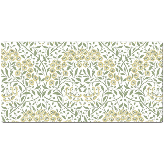 William Morris Desk Mat Wildflower Golden Green