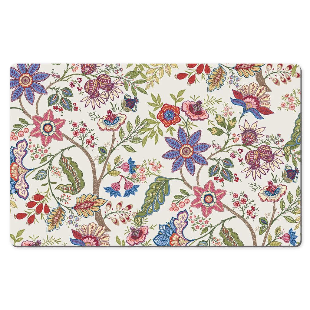 Mandalay Chintz Desk Mat Purple Pink Floral