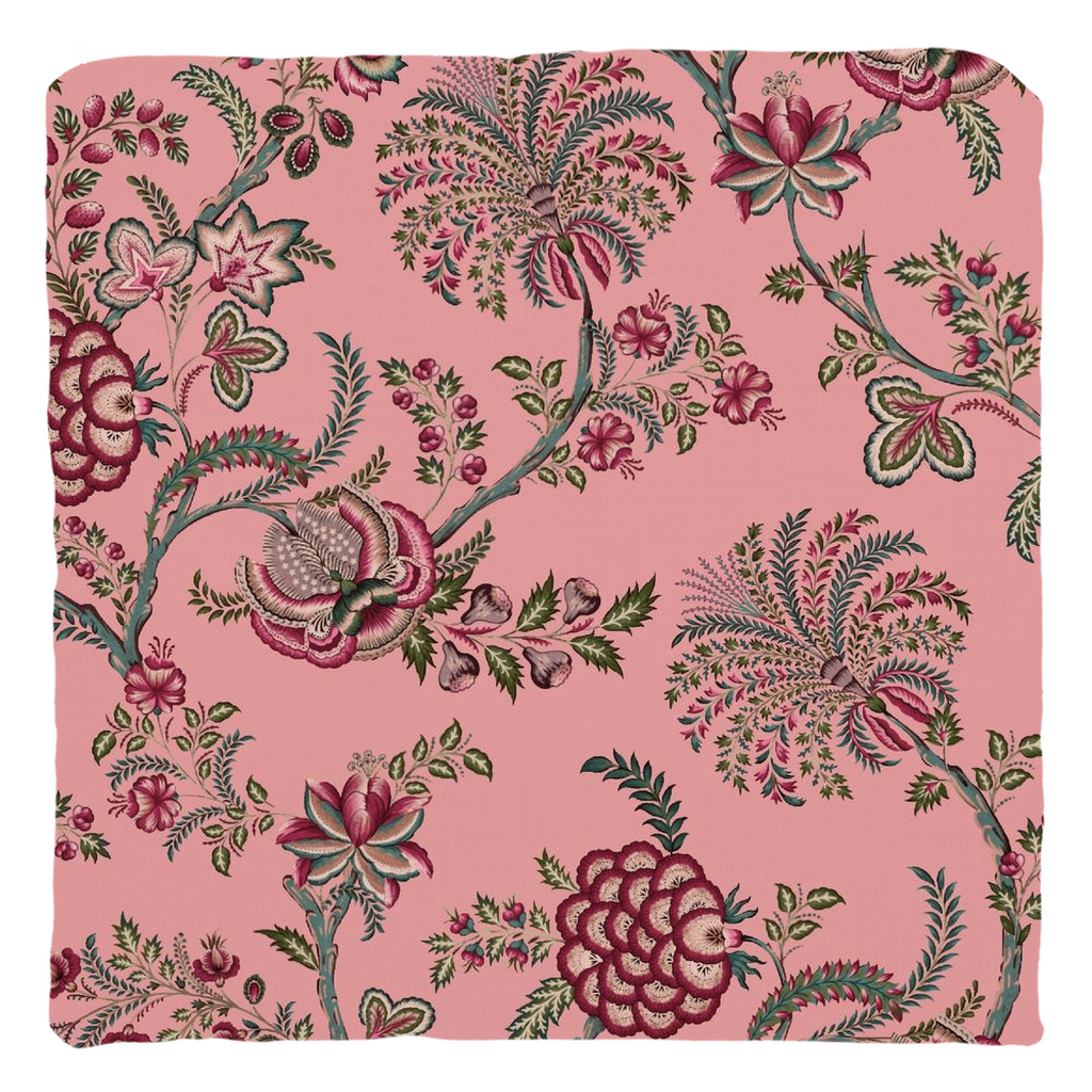 Chintz Cotton Pillows Pink Rose