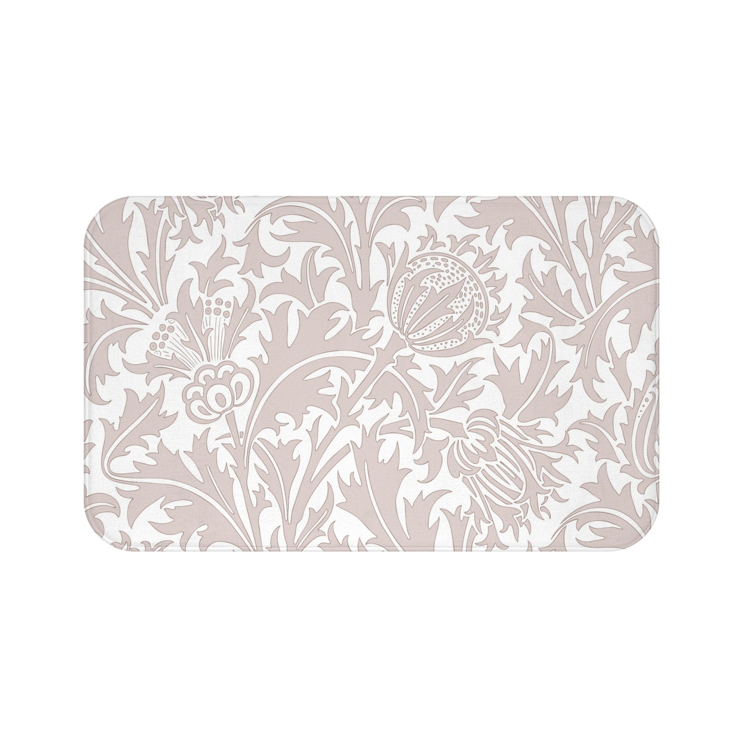 William Morris Bath Mat Thistle Beige