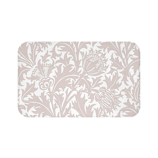 William Morris Bath Mat Thistle Beige