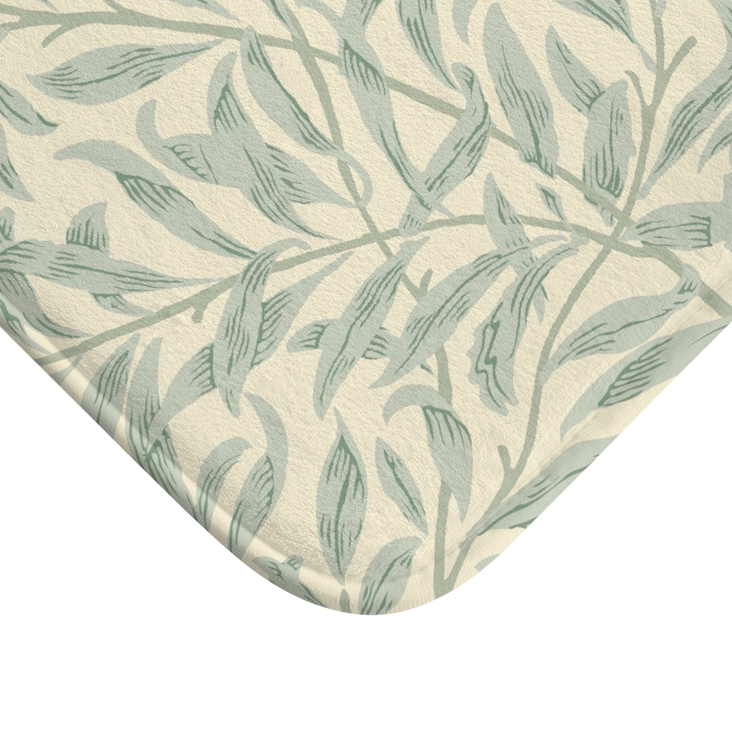 William Morris Bath Mat Willow Bough Lemon Sage