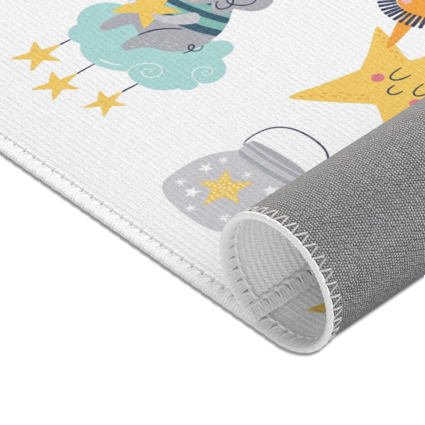 Sleepy Bedtime Animals Nursery Rug Play Mat