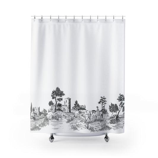 Toile Landscape Shower Curtain