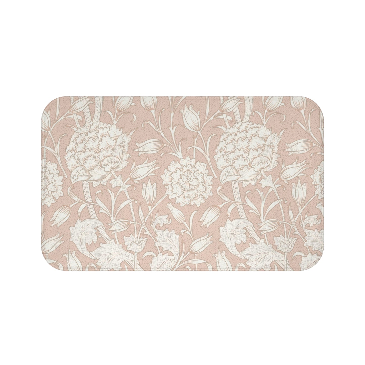 William Morris Bath Mat Pink & Rose Blush