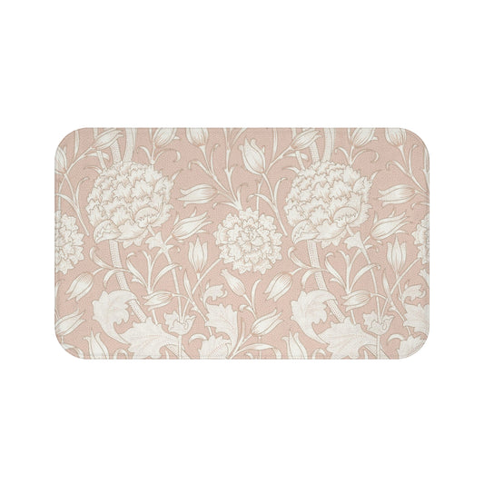 William Morris Bath Mat Pink & Rose Blush