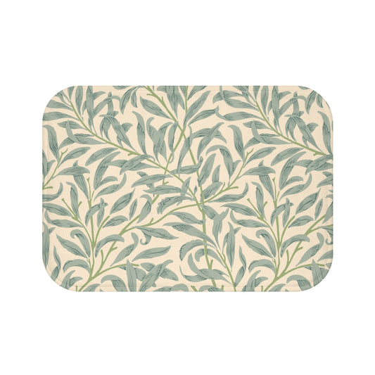 William Morris Bath Mat Willow Bough Sage Green
