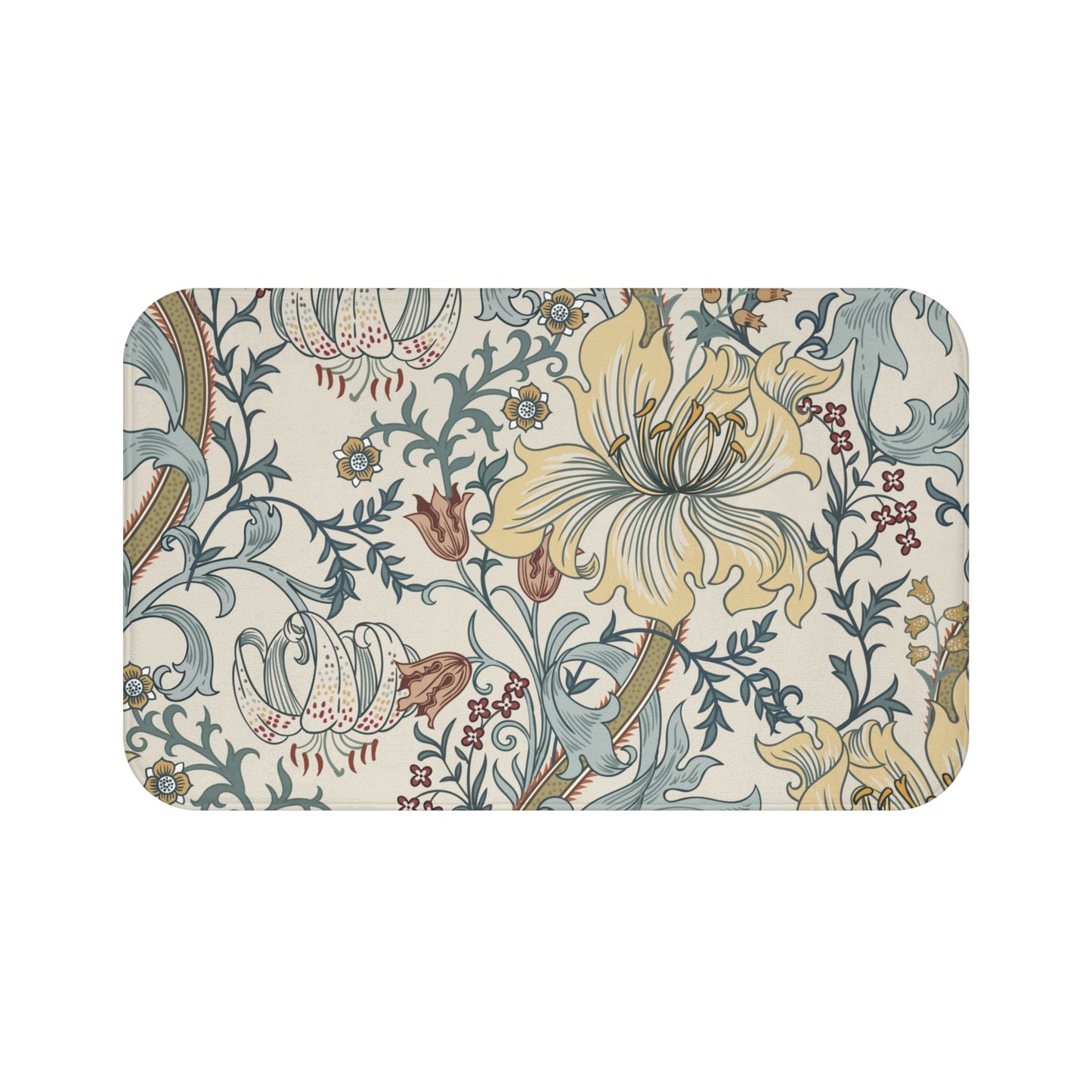 William Morris Bath Mat Enchanted Golden Lily