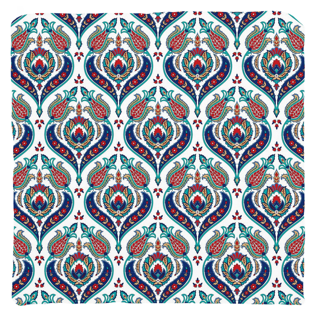 Halfeti Ottoman Cotton Pillows Blue Red