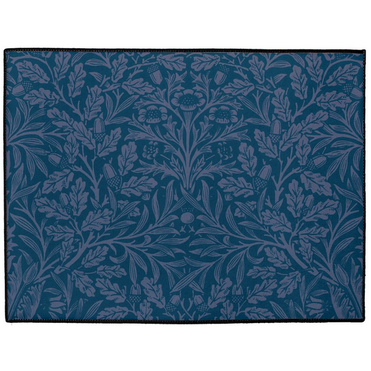 Acorn Indoor/Outdoor Floor Mat William Morris Dark Navy Blue