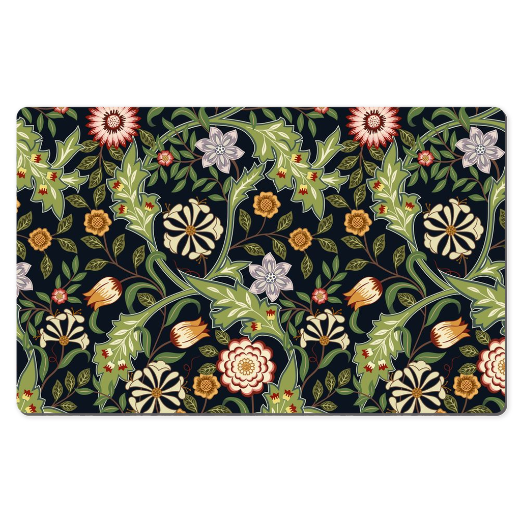 William Morris Desk Mat Wilhelmina Dark Floral