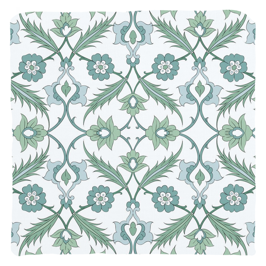 Esma Ottoman Cotton Pillows Sage Green