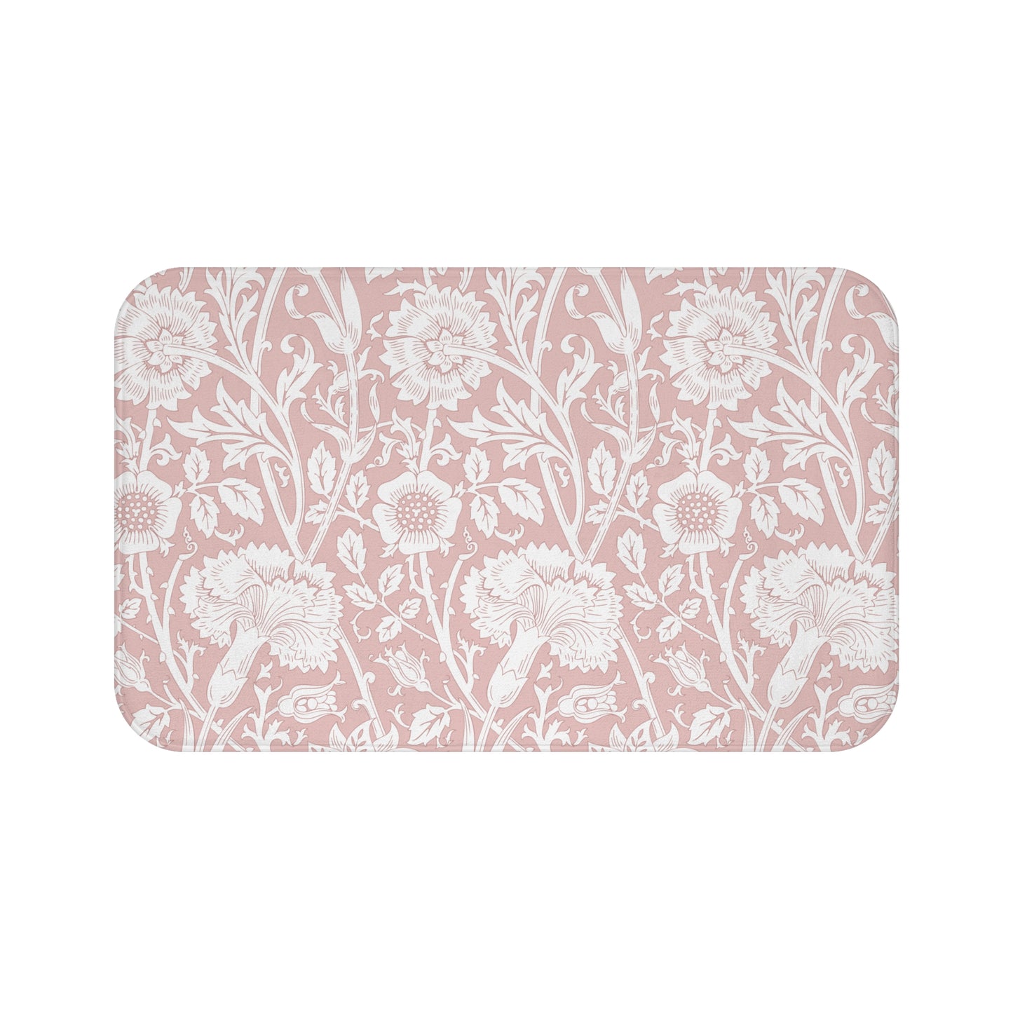 William Morris Bath Mat Pink & Rose
