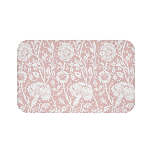 William Morris Bath Mat Pink & Rose