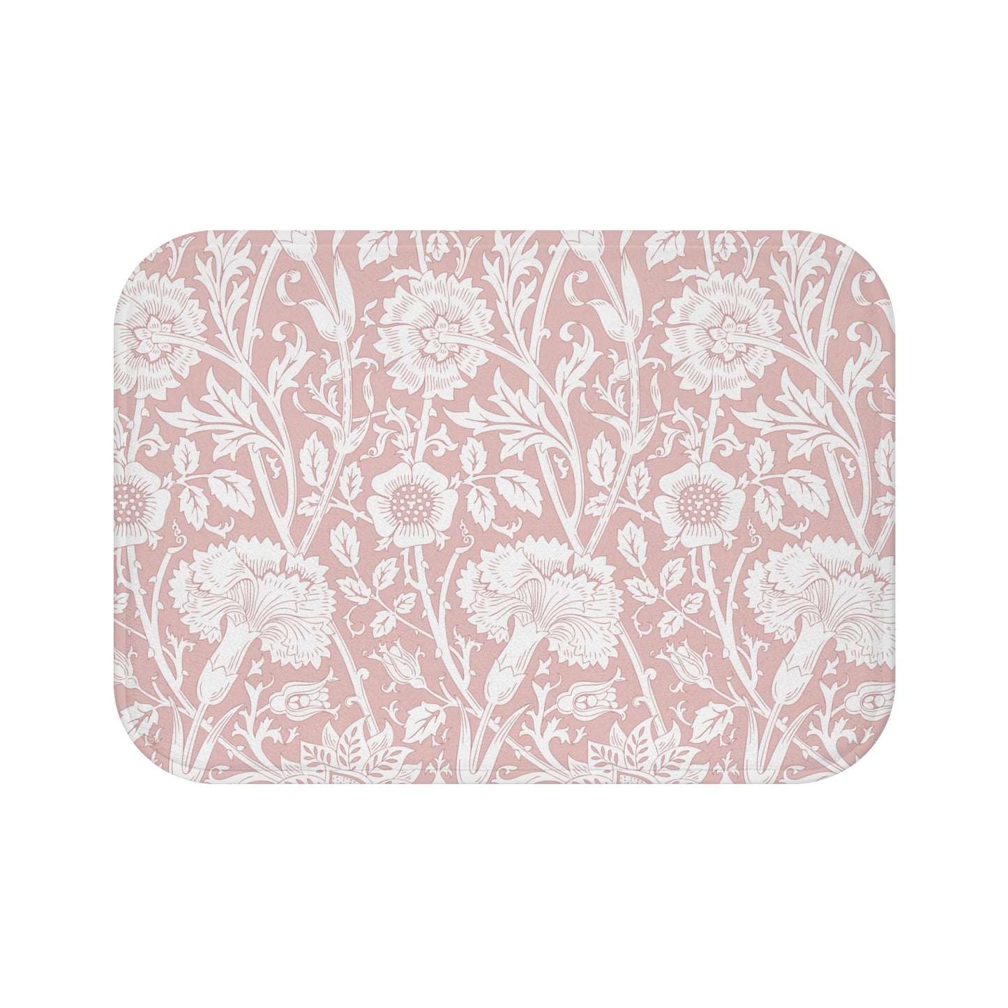 William Morris Bath Mat Pink & Rose