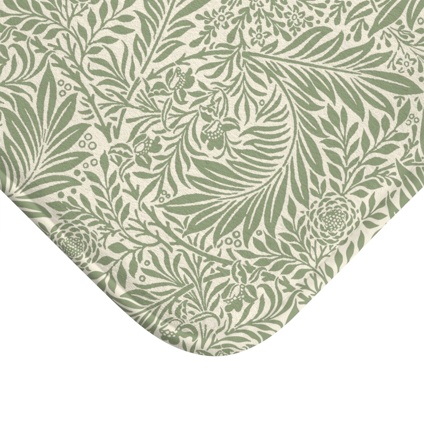William Morris Bath Mat Larkspur Sage Green