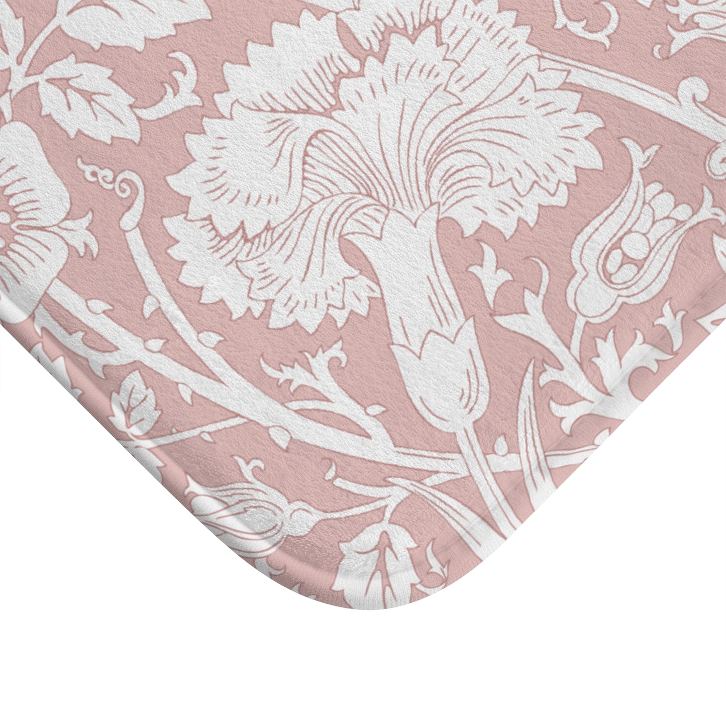 William Morris Bath Mat Pink & Rose