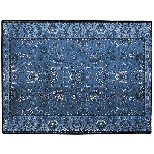 Bisotun Persian Indoor/Outdoor Floor Mat Antique Dark Blue