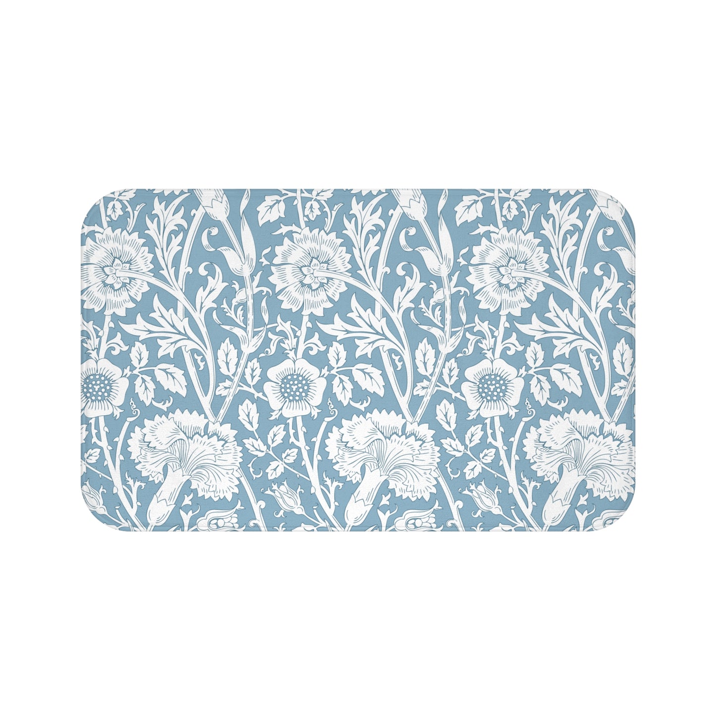 William Morris Bath Mat Pink & Rose Blue