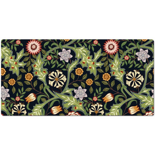 William Morris Desk Mat Wilhelmina Dark Floral