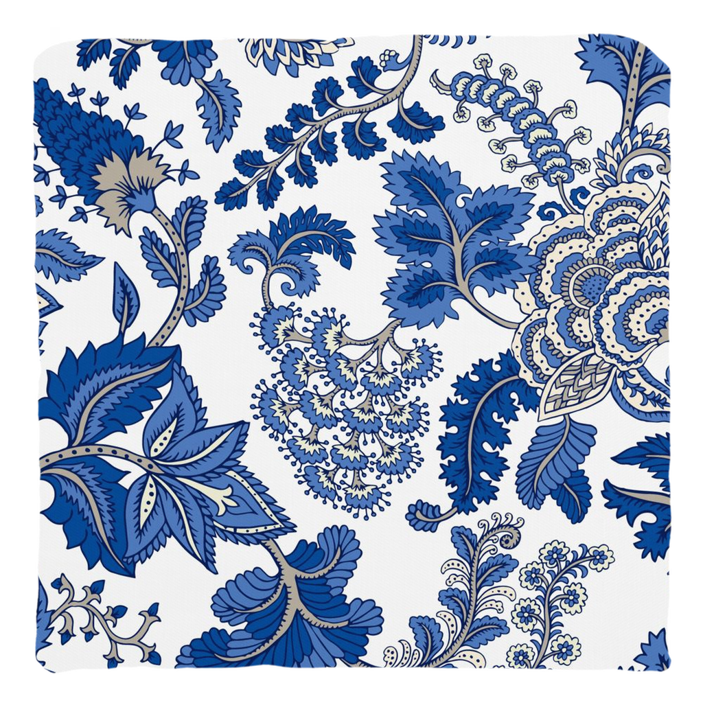 Hamptons Chintz Cotton Pillows Blue Paisley