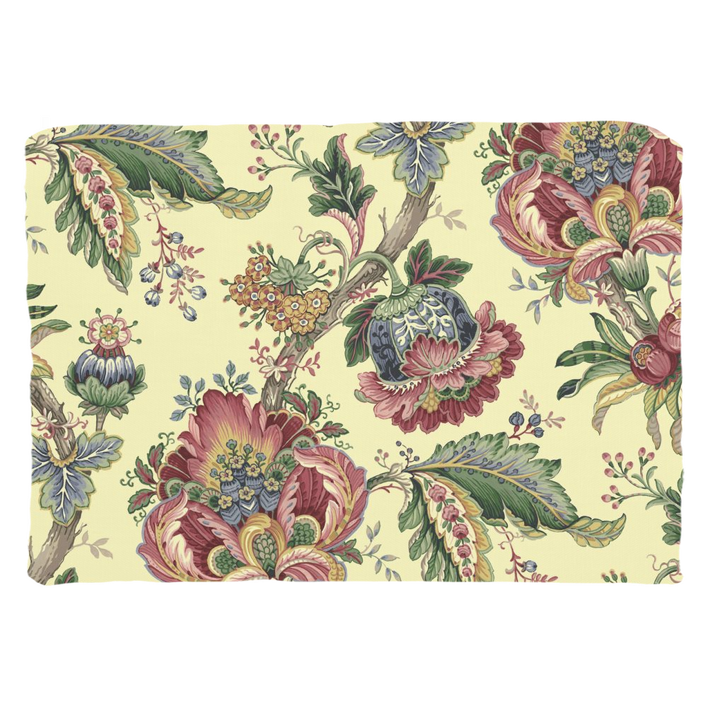 Chintz Cotton Pillows Pink Lemon & Green