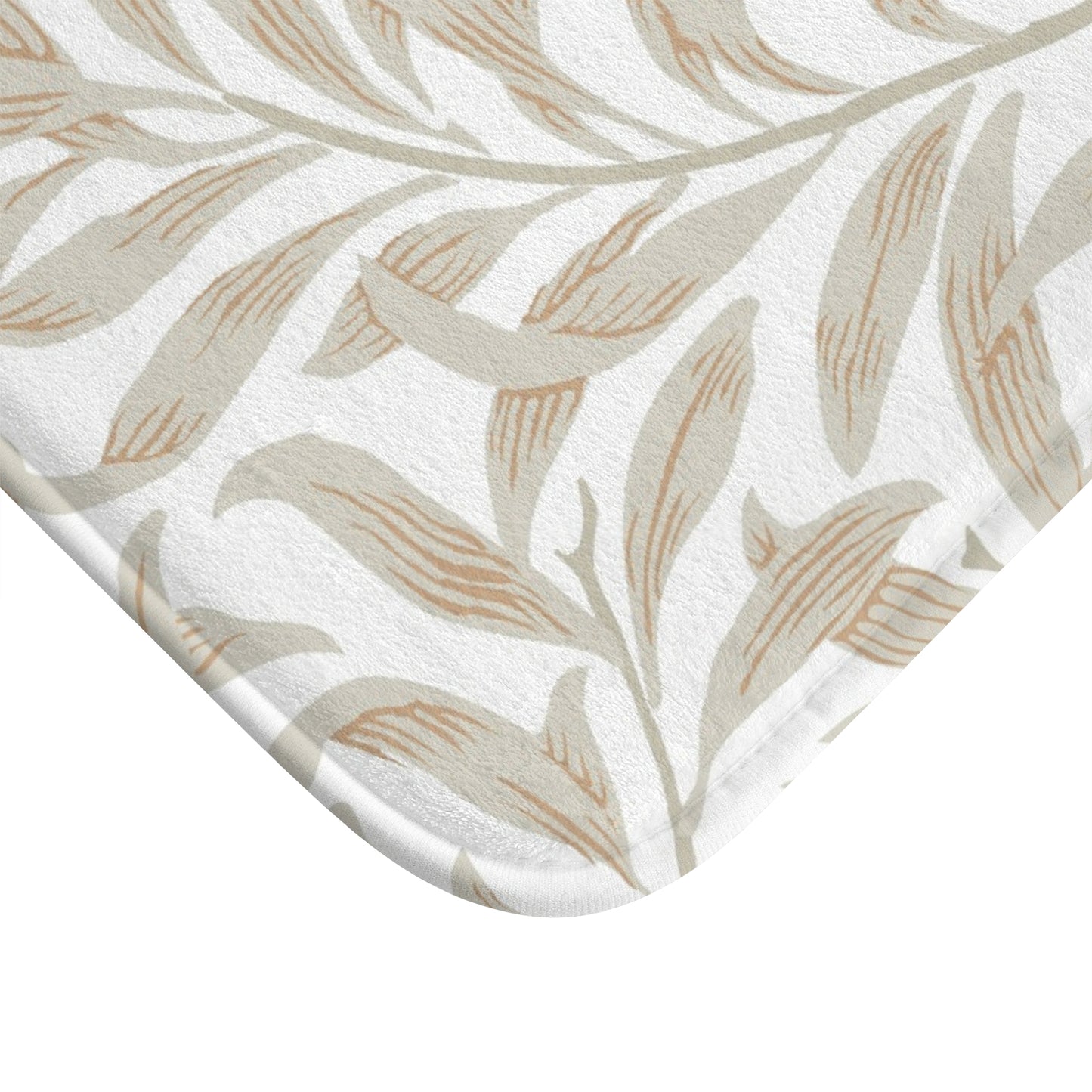 William Morris Bath Mat Willow Bough Beige