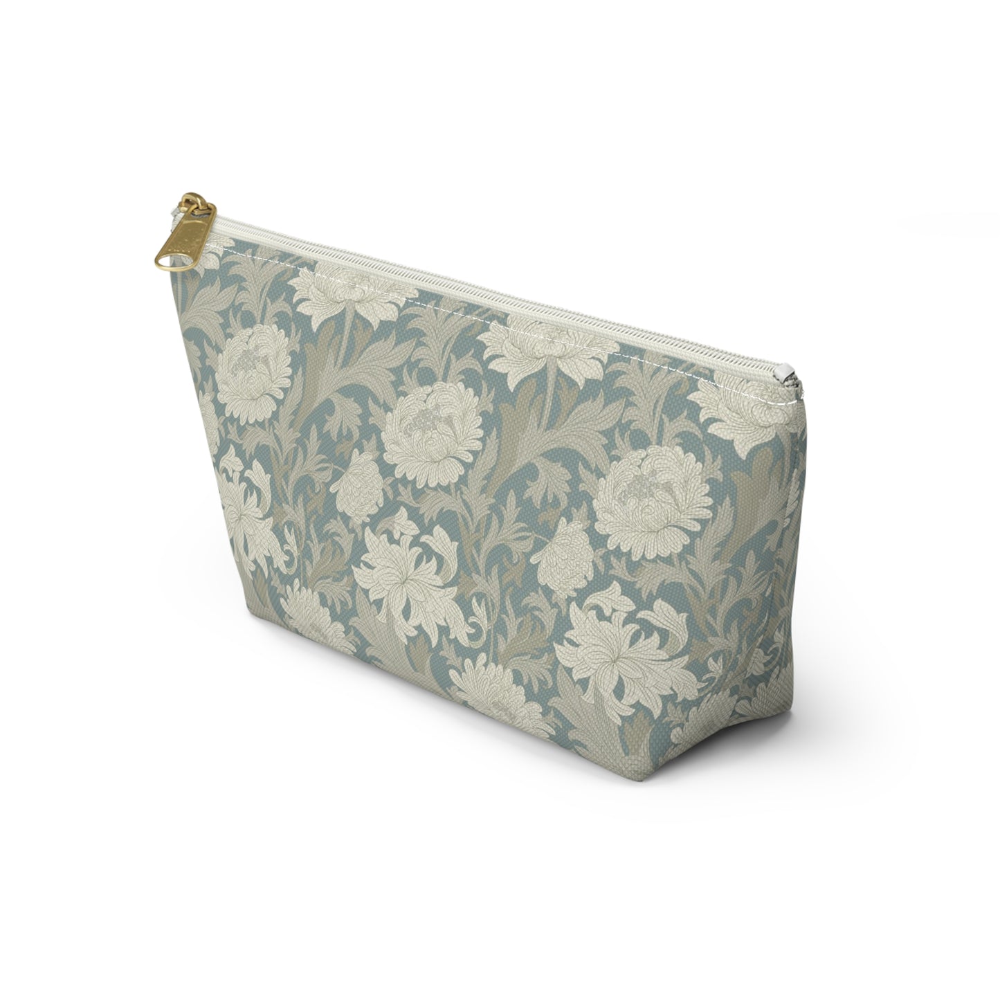 William Morris Misty Grey Chrysanthemum Toiletries Bag