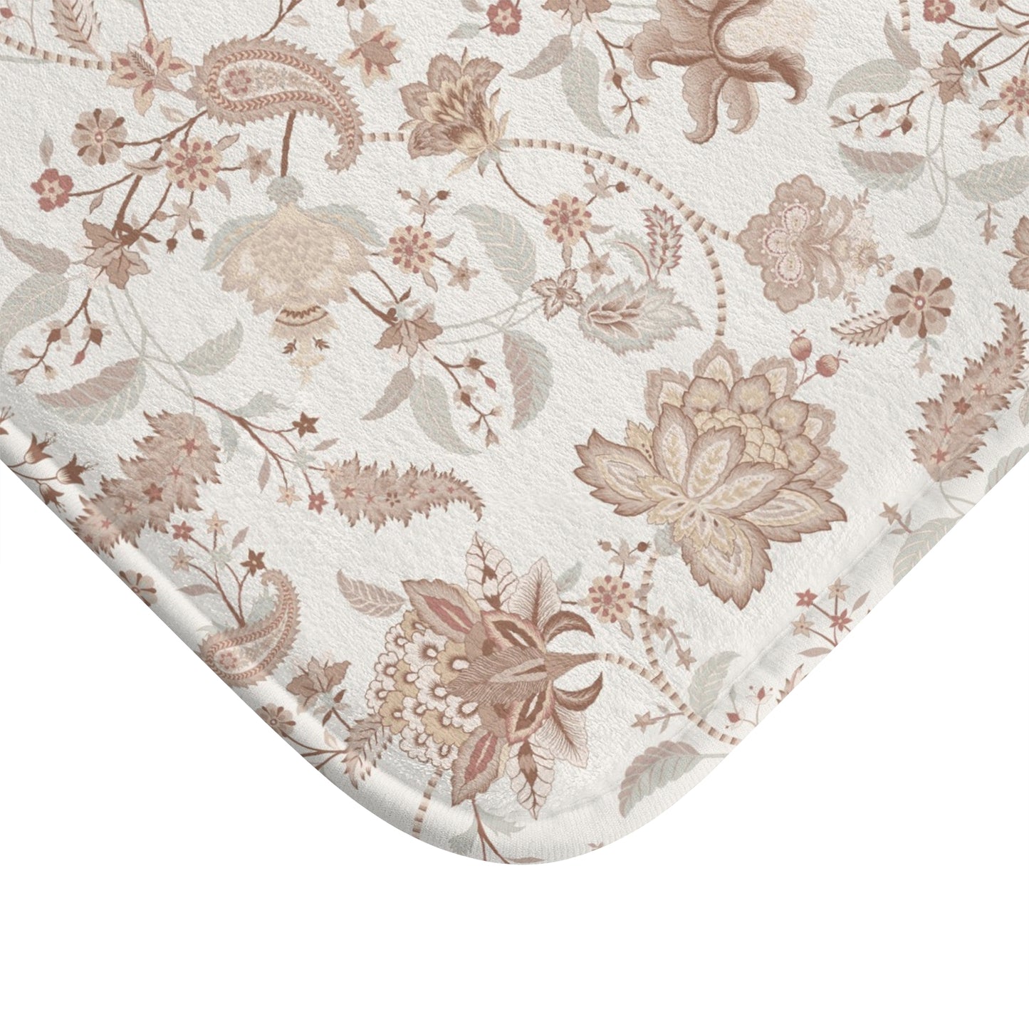 Belvedere Beige Chintz Bath Mat