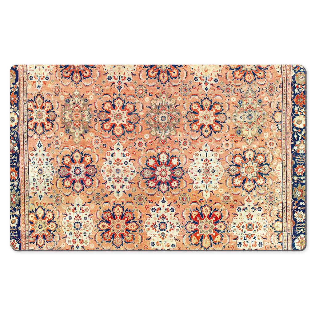 Ziegler Persian Desk Mat Antique Peach Pink