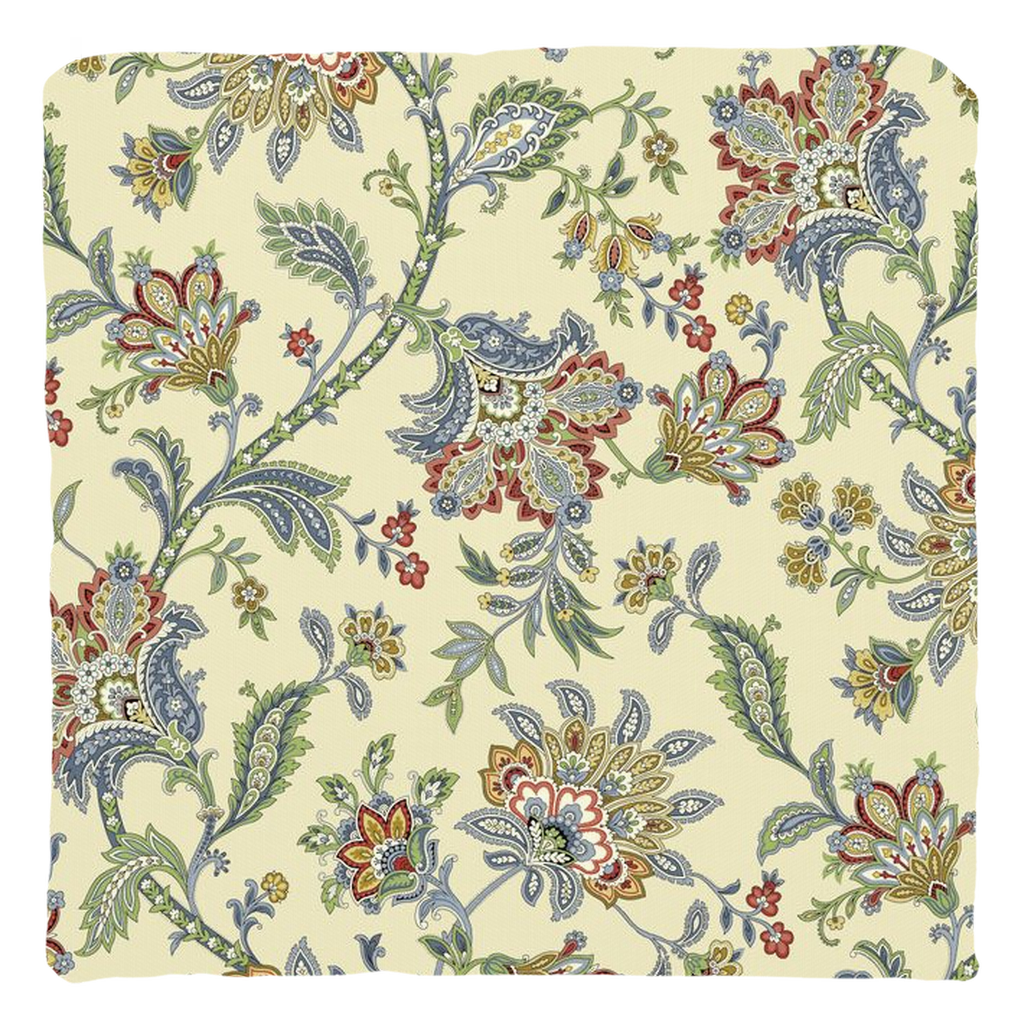 Chintz Cotton Pillows Lemon Sage Blue