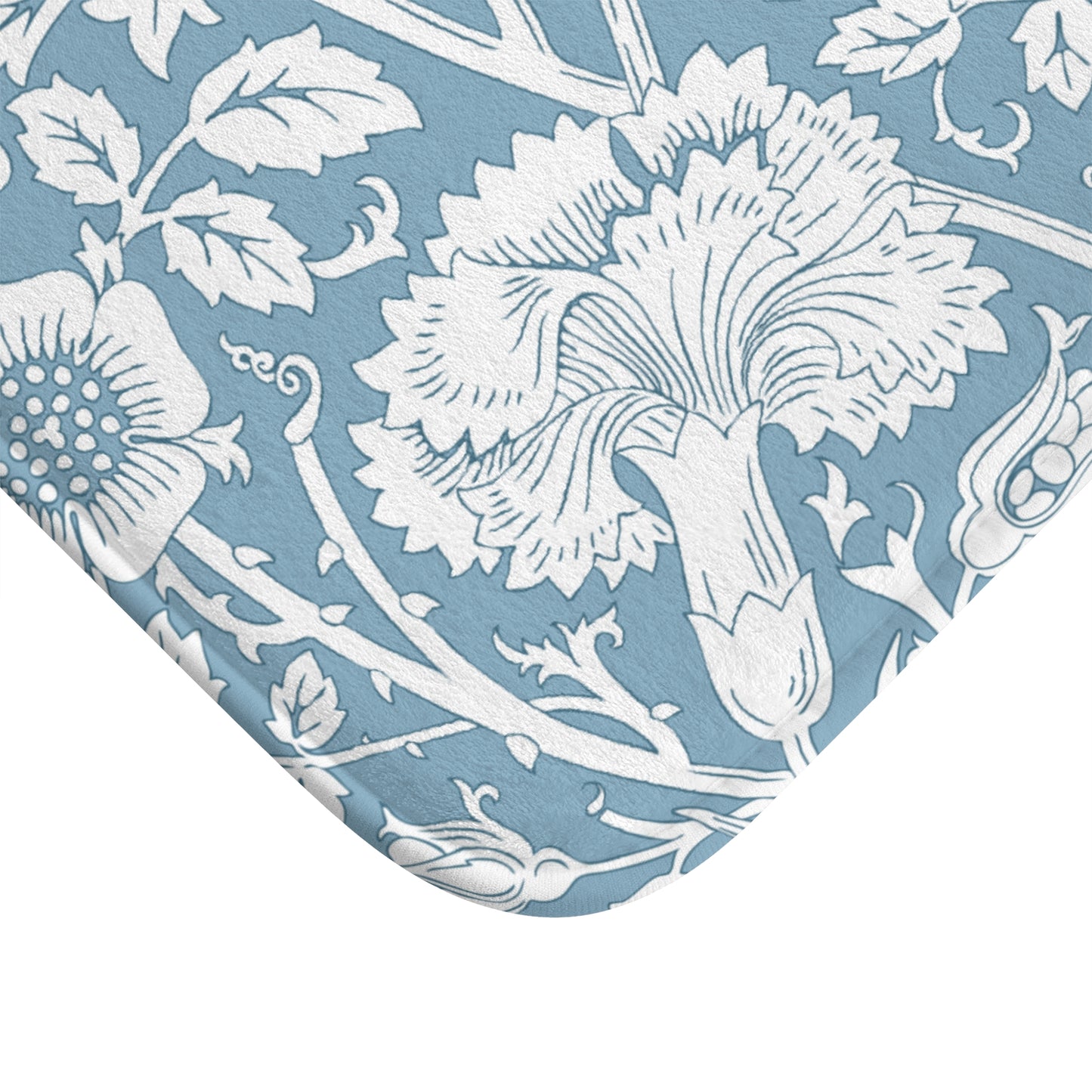 William Morris Bath Mat Pink & Rose Blue