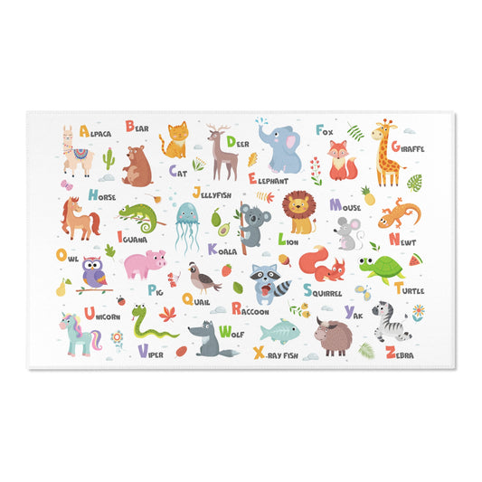 Animal Alphabet Nursery Rug Play Mat