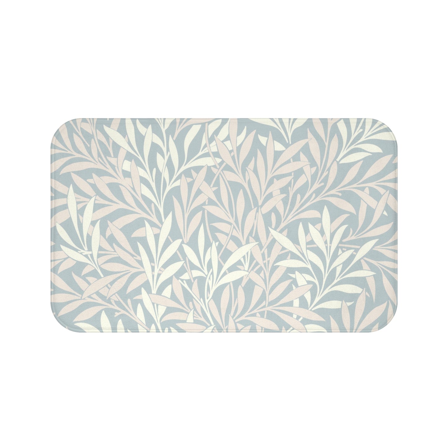 William Morris Bath Mat Willow Silver Blush
