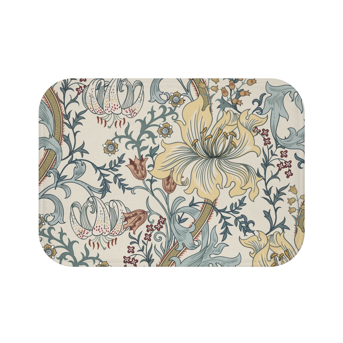 William Morris Bath Mat Enchanted Golden Lily