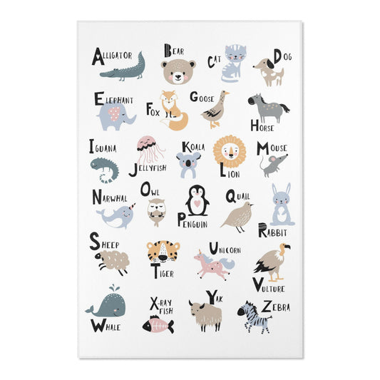 Alphabet Animals Nursery Rug Play Mat