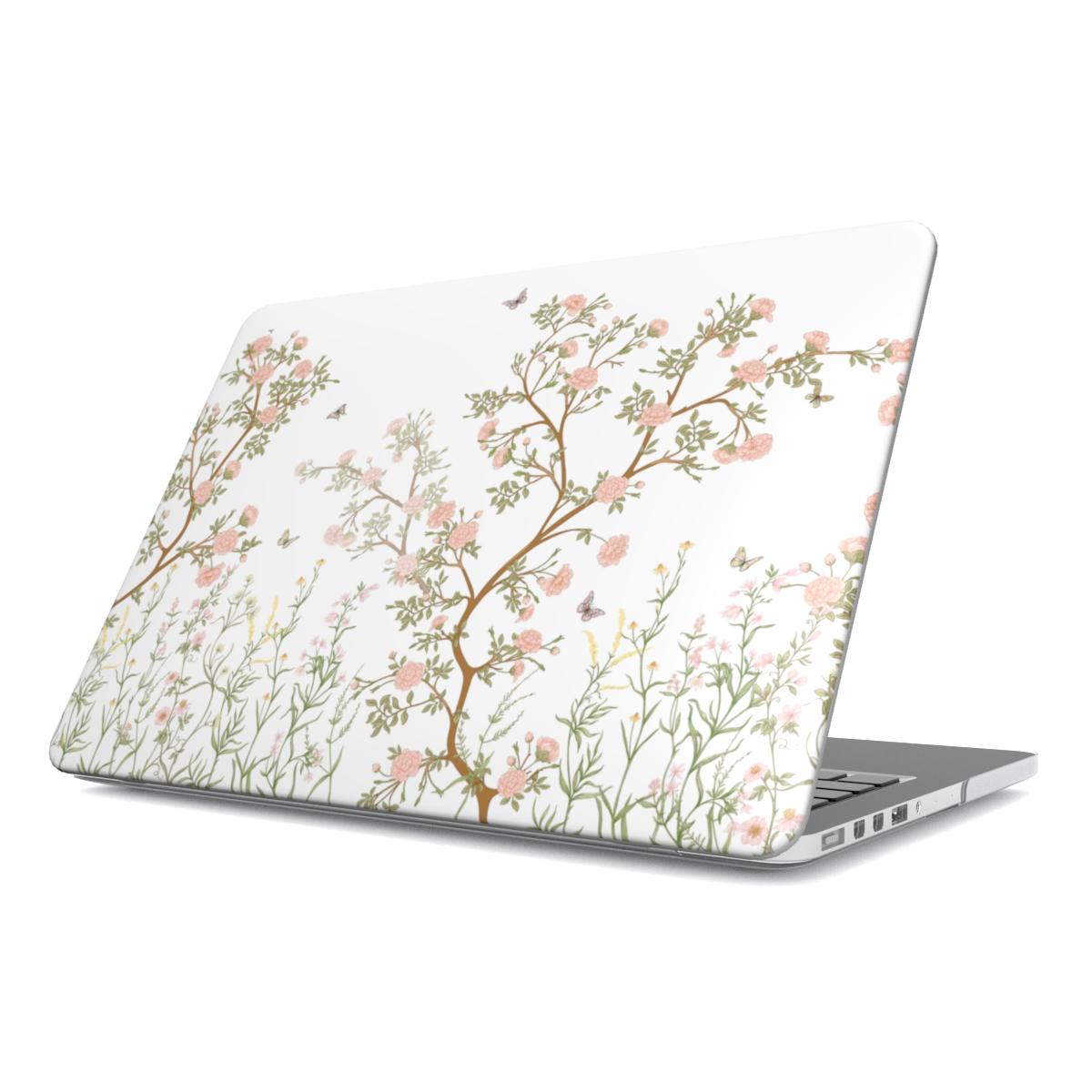 Chinoiserie Pink Floral MacBook Case Cover